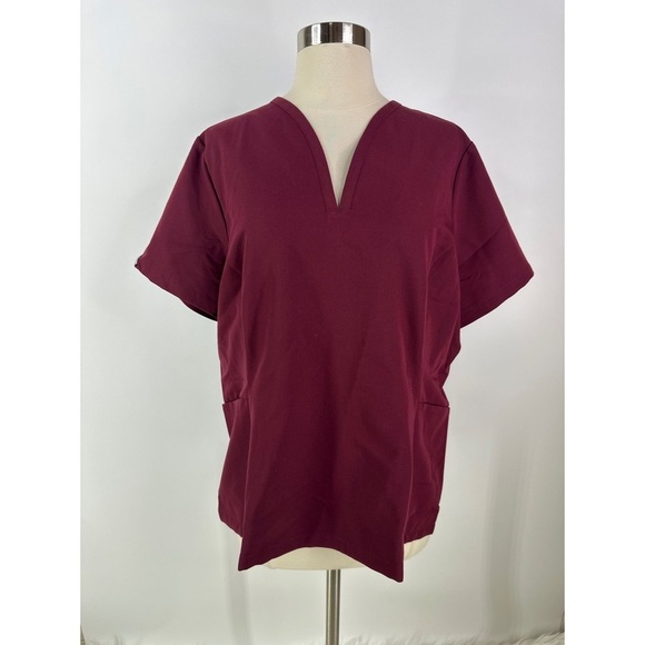 Jaanuu V-Neck Scrub Top - Picture 1 of 11